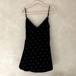 Black mini dress